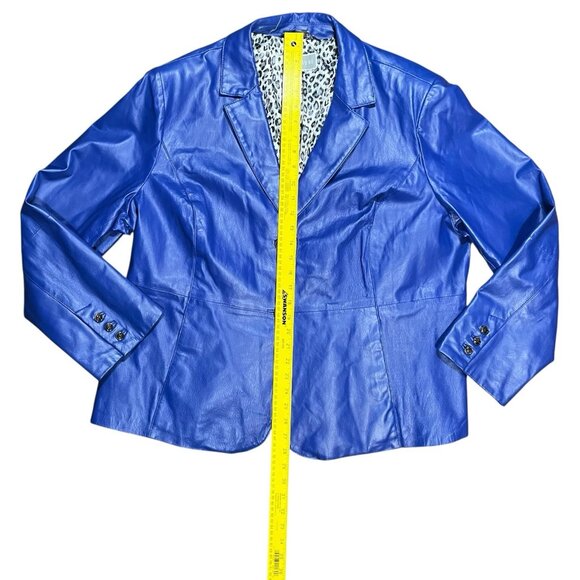 Guillaume Genuine Lined Purple Leather Jacket Sz 2xl - Picture 7 of 11